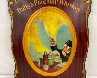 EARLY TIN DUFFYS WHISKEY STORE DISPLAY