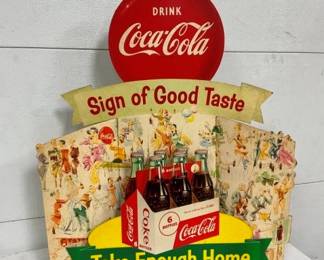 EARLY COKE 3D COUNTER CARDBOARD