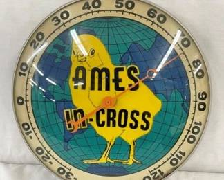 12IN AMES IN CROSS PAM THERM. W/ CHIC