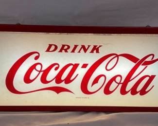 LIGHTED DRINK COCA-COLA SIGN 