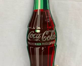 1947 DIECUT COKE BOTTLE SIGN
