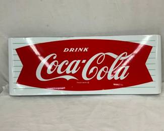 PORC. COKE FISHTAIL SLED SIGN