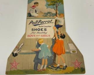 POLL PARROT SHOES CARDBOARD EASELBACK 