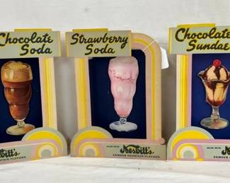 SET 3 CB NESBITTS SODA SHOP DISPLAYS