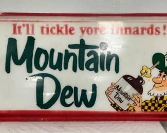LENAX MOUNTAIN DEW SIGN W/ WILLIE
