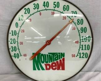 18IN. Mountain Dew ROUND THERMOMETER