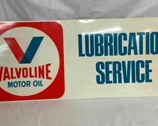 SST EMB. VALVOLINE LUBRICATION SIGN