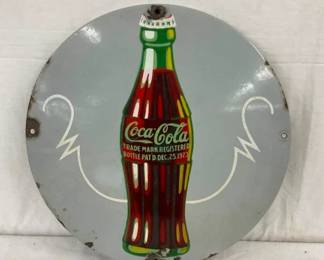 18IN PORC. 1923 BUTTON W/ BOTTLE