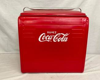 FRENCH EMB. COCA COLA COOLER