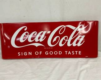 SSP COKE SIGN GOOD TASTE SLED SIGN