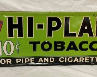 SST EMB. HI-PLANE TOBACCO SIGN
