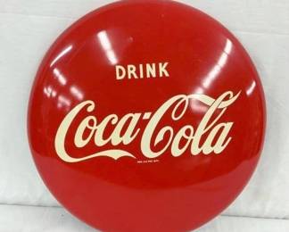 16IN SST PAINTED DRINK COKE BUTTON