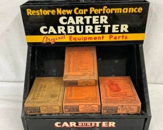 CARTER CARBURETER DISPLAY CABINET