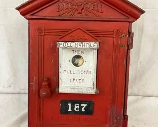 CAST GAMEWELL FIRE ALARM PULL BOX