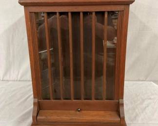 OAK COUNTER TOP SPOOL CABINET