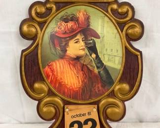 LEXAN EMB. 1981 COKE CALENDAR