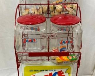 4 JAR LANCE RACK W/ORG. SIGN 