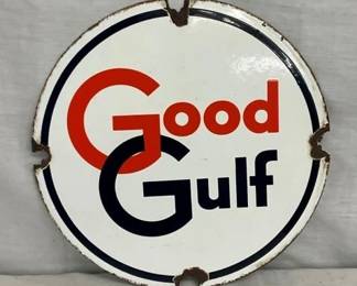 10 1/2IN PORC. GOOD GULF PUMP PLATE