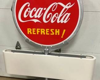 Coca Cola SIDEWALK LOLLIPOP SIGN