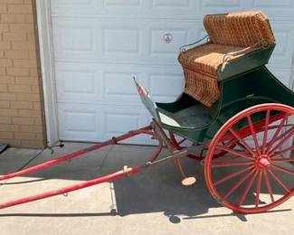 ORG. 2 WHEEL HORSE DRAWN CART