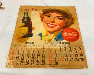COMPLETE 1955 COKE CALENDAR