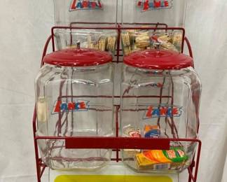 CLOSE UP VIEW W/STORE JARS 