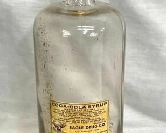 EARLY 1800'S COKE APATHCARY BOTTLE