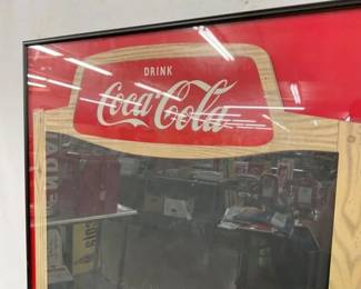 EARLY FRAMED COKE CB MENU