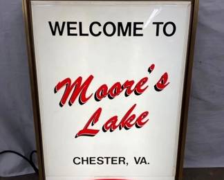 LIGHTUP MOORES LAKE COKE SIGN