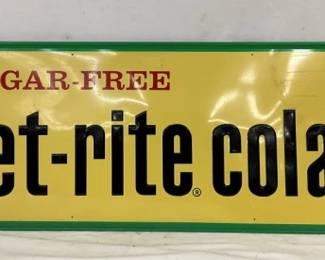SST EMB. DIET RITE COLA SIGN