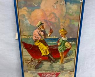 1886-1936 Coca Cola FRAMED CALENDAR