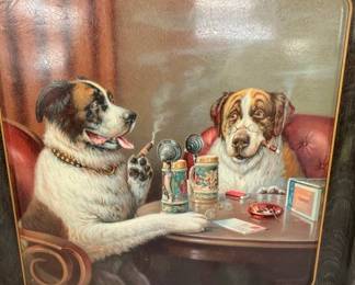 NICE GRAPHICS W/ DOG PLAYING POKER