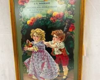 FRAMED 1911 JC GOLDBACH CALENDAR