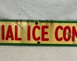 PORC. COLONIAL ICE COMPANY SIGN