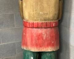 BACK VIEW HANDCARVED INDIAN