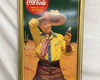 VERTICAL COWBOY COKE CB FRAMED