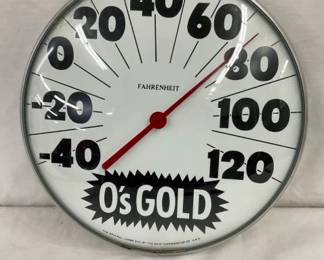 12IN O'S GOLD THERMOMETER