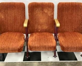 NICE SET VINTAGE THEATER SEATS