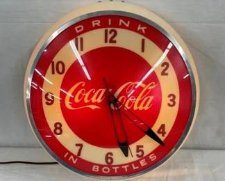 15IN LEXAN DRINK COKE IN BOTTLE CLOCK