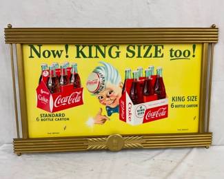 1955 COKE CB W/ SPRITE BOY AND FRAMED