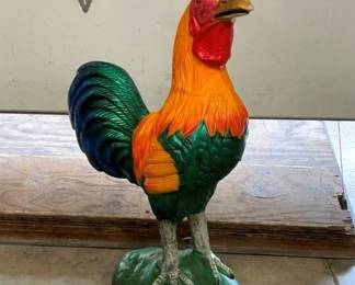 LARGE CAST ALUM. ROOSTER