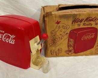 EARLY TOY COKE DISPENSER W/ ORIG. BOX