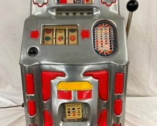 1940'S JENNINGS CHIEF 10C SLOT MACHINE