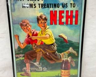 FRAMED NEHI CB AD W/ BOYS