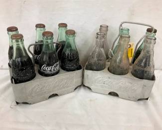 ALUM. COCA COLA CARRIERS W/ BOTTLES