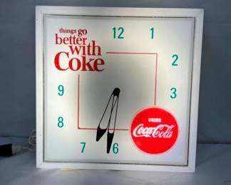 EMB. 16IN THINGS GO BETTER W/ COKE CLOCK