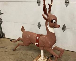 EARLY ORG. CAST CARVIVAL REINDEER