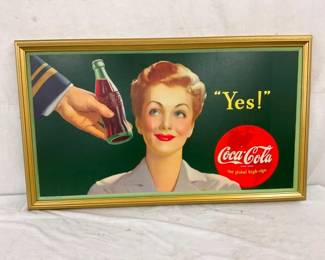 1944 FRAMED YES COKE CB W/ LADY