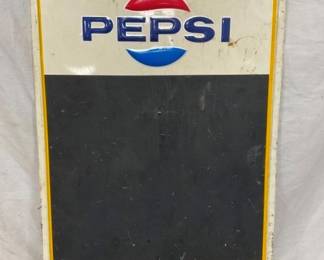 1969 EMB. SAY PEPSI PLEASE MENU SIGN 