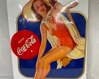 HANGING COCA COLA CB SPINNER SIGN